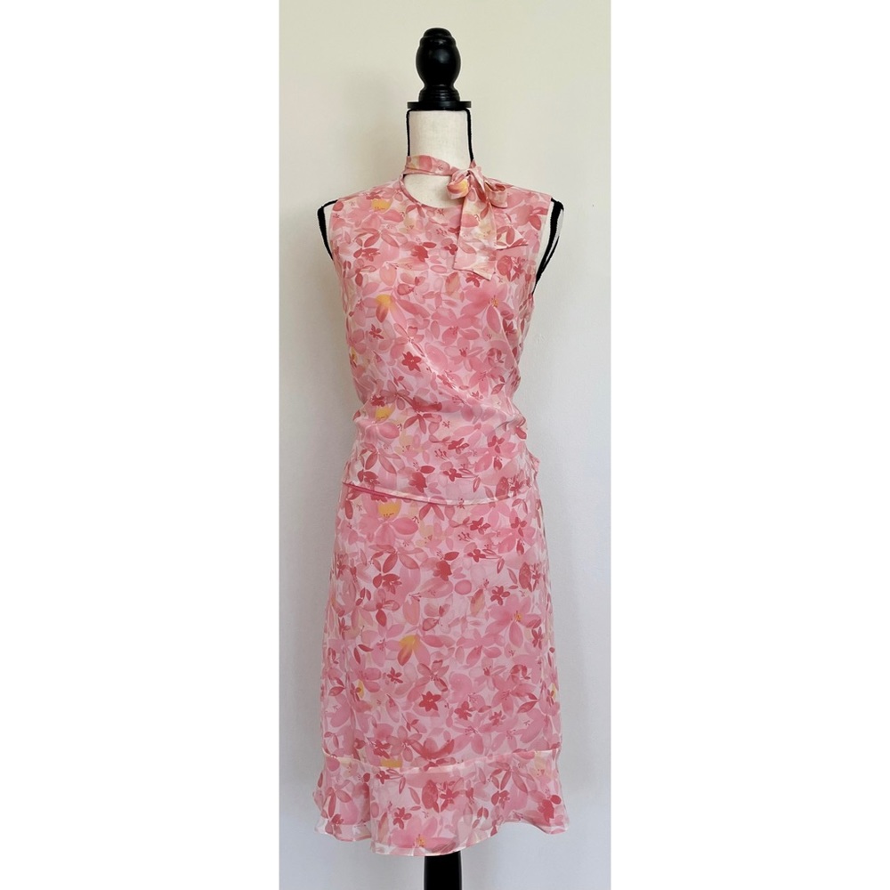 Vintage Talbots Y2K Floral Skirt Set